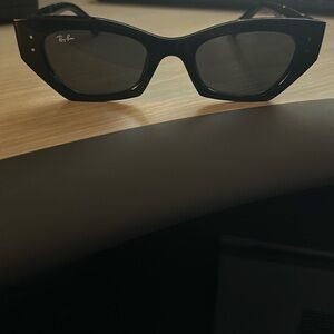 Ray-Ban Glossy Black Angular Sunglasses